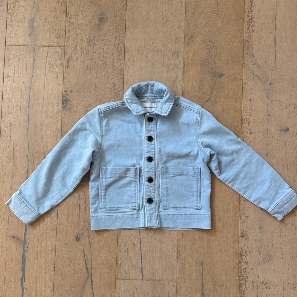 Kids' Denim Chore Jacket in Light Blue